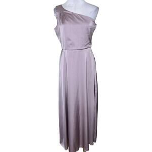 nicole miller one shoulder pleated maxi dress Nicole Miller Maxi Dress, 4 / White